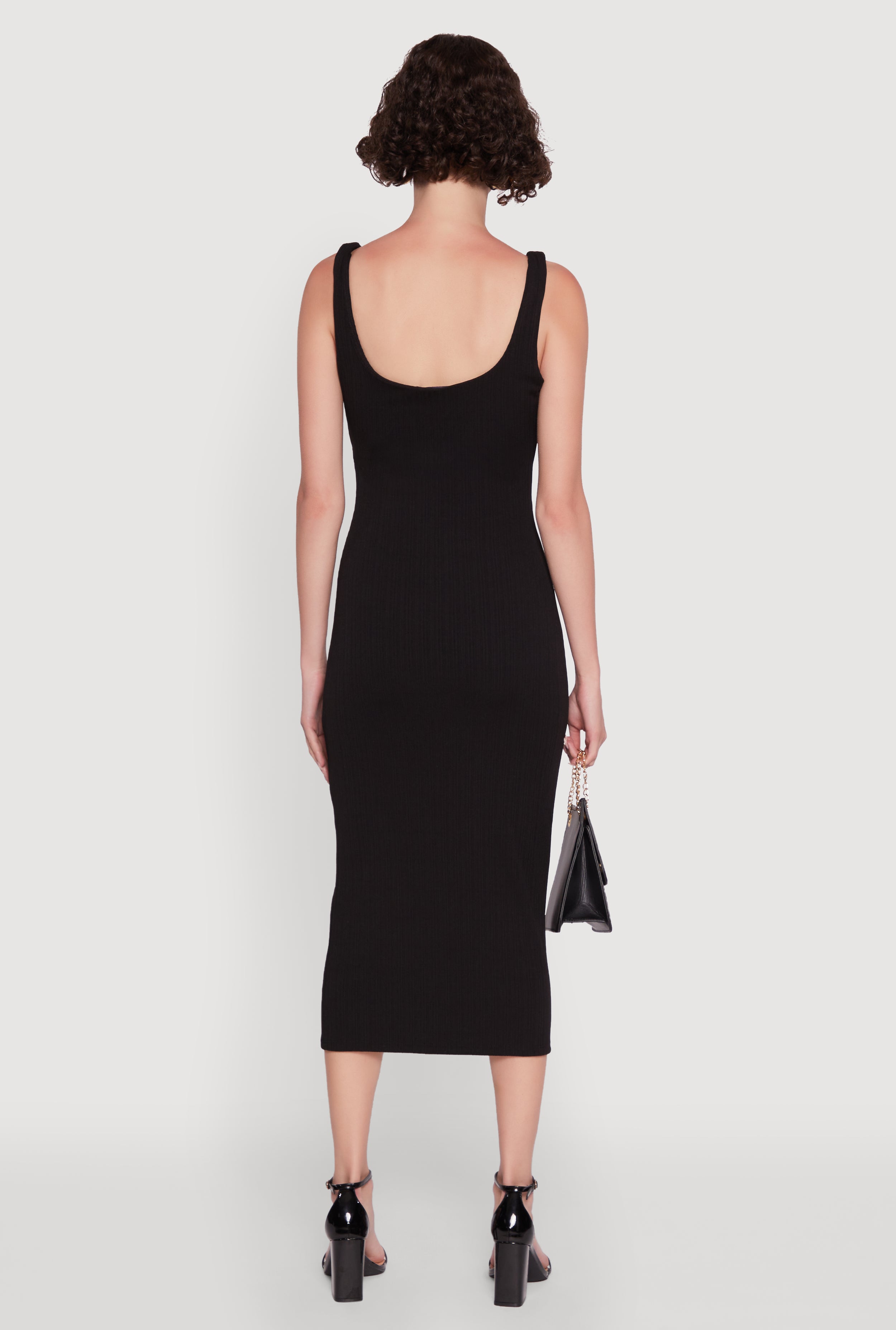 Iris Textured Knit Tank Midi Dress