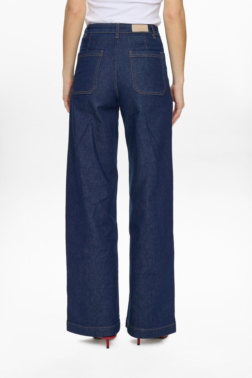 NUMILTON HR WIDE JEANS S3012 - Dark Blue Denim